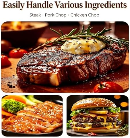 Meat Tenderizer Hammer, Dual Sided Steak Mallet, Solid Aluminum