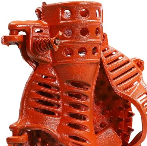 Hand Crank Dry Corn Sheller, Manual Corn Thresher, Heavy Duty Cast Iron Corns Shelling Machine, Manual Quick Corns Cob Stripper Tool for Small Farm & Household Use, Orange
