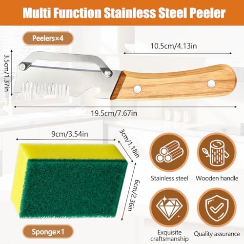 Multifunctional Vegetable Peeler with Bottle Opener Julienne