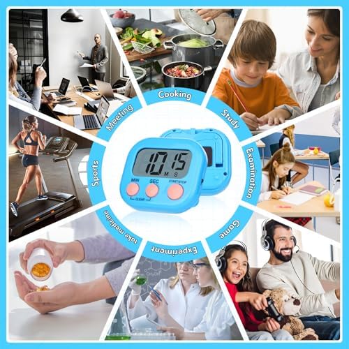 Mwellewm 24Pc Digital Timers for Classroom Kids, Kitchen Timers for Cooking