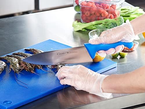 CURTA Cutting Boards for Kitchen, 18" x 12" x 0.5" Blue Color Coded Plastic Chopping Board with Anti Slip Surface Dishwasher Safe …