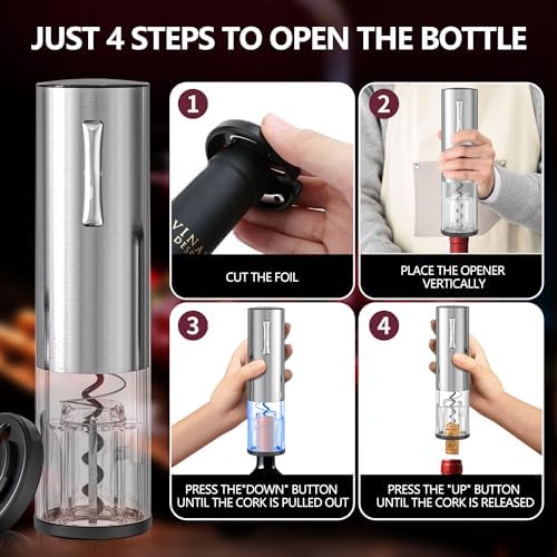 4-in-1 Rechargeable Electric Wine Opener Wine Aerator Gift Se