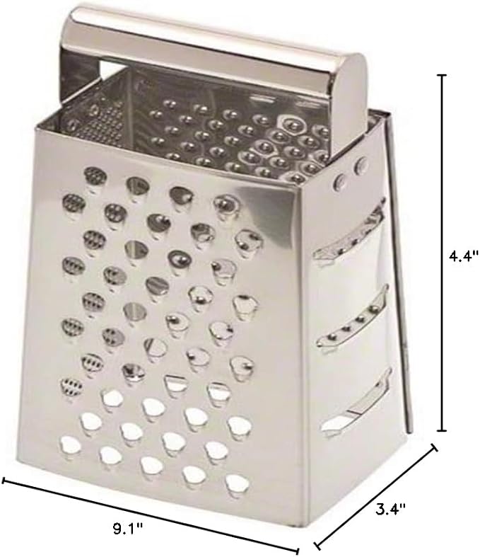 Browne 4" x 3" Box-Type Stainless Steel Grater