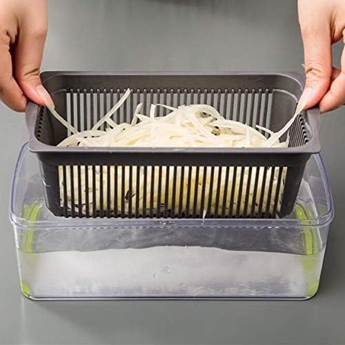 Food Chopper Vegetable-Fruit-Cheese-Onion Chopper Slicer Dicer Tomato Grater 12 in 1 Veggie Chopper Spiralizer Salad Potato Slicer with Container Multi-function Kitchen Aid Carrot Cutter (White)