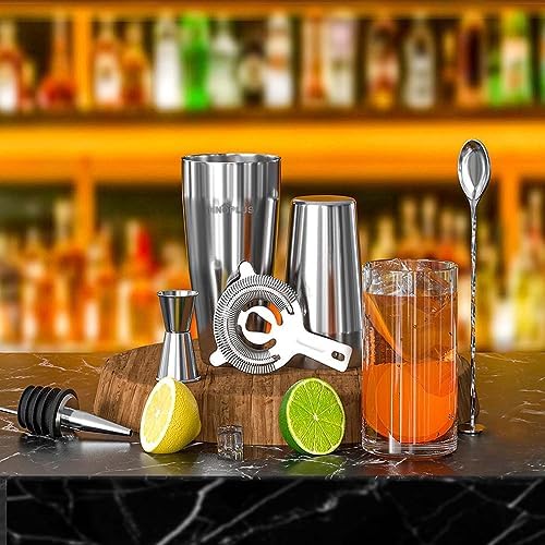 Cocktail Shaker,Cocktail Shaker Set 6 Pcs,27OZ Drink Shaker