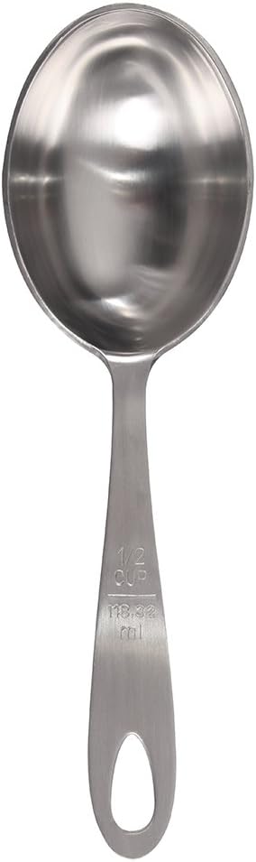 Lindy's MPC4 4-Piece Stainless Steel Measuring Scoop Set,Silver, 9 inches long