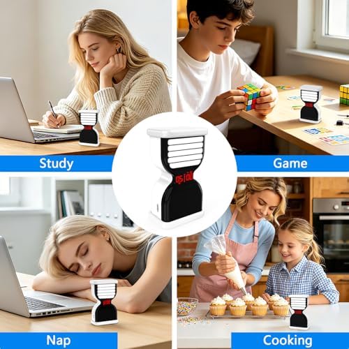 Digital Hourglass Timer for Productivity, Visual Countdown with Flight Flow