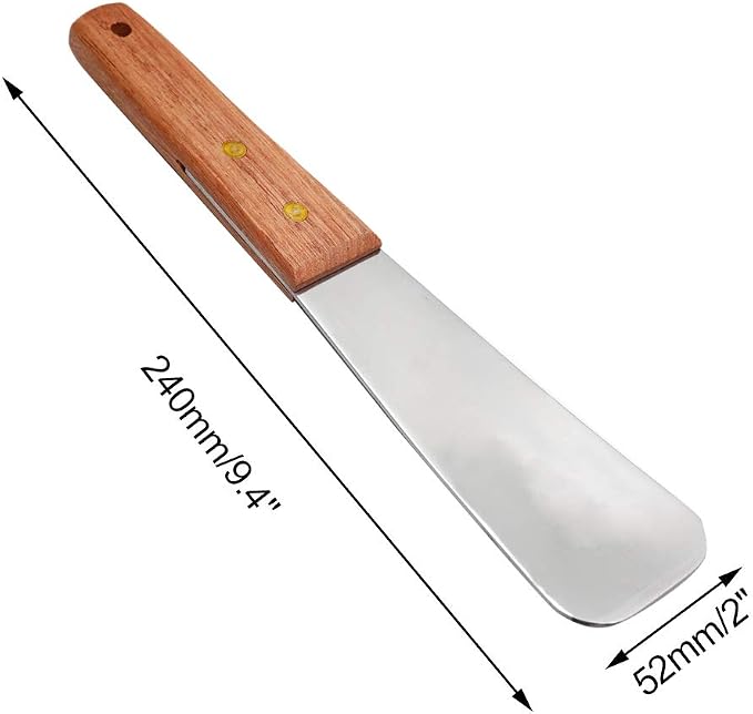 Ice Cream Metal Spade Heavy Duty Stainless Steel Dessert Shovel Wooden Handle Butter Cutter Kitchen Utensil