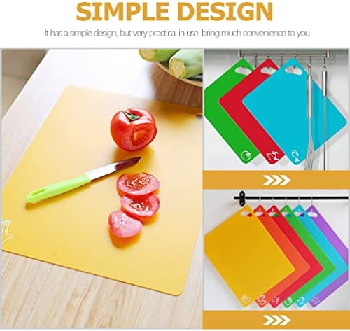 4pcs Chopping Board Hanging Cutting Board Home Accessory Fruit Plastic Kitchen Supplies Tools