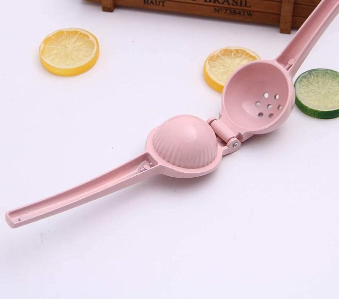 Metal Manual Citrus Lemon Lime Squeezer Juicer, Fruit Juicer, Metal, Kitchen Tool (Pink)