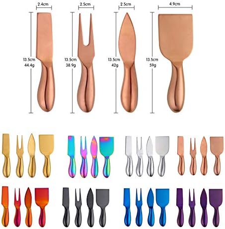 Cheese Knife Set,Stainless Steel Cheese Tool,Ergonomic Design&Easy To Use, for Birthday/Parties/Wedding/Bridal Shower/Housewarming and Anniversary (silver)