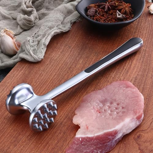Meat Mallet for Cooking: Meat Mallet Metal Meat Tenderizer Powder Ground Beef Masher Meat Mallet Tenderizer Meat Tenderizer Hammer Meat Tool Gavel Meat Hammer Zinc Alloy
