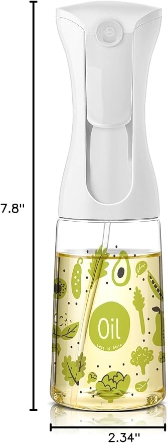 Mistifi Oliver Oil Sprayer for cooking, Spray bottle 6oz, Non-Aerosol Refillable Dispenser Oil Mister FS601 Green Vegetable