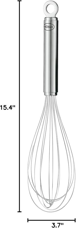 Rosle USA Kitchen Collection Stainless Steel Balloon Egg Whisk, 10.6", Stainless