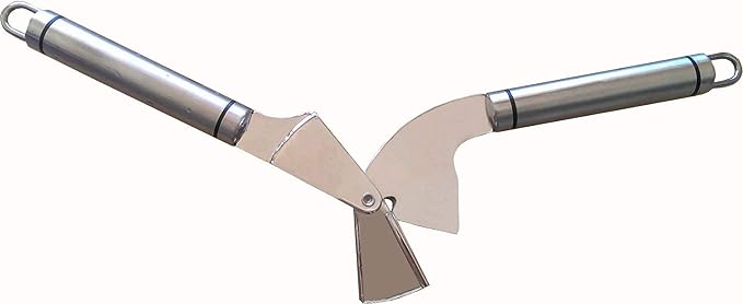 Best Garlic Press With Cleaning Brush - Solid 18/10 Stainless Steel Garlic Crusher Mincer Ginger Tools
