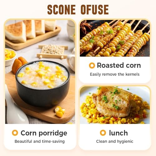 Corn Peeler Stainless Stee Corn Cob Stripper Tool Corn Thresher from the Cob, Removes Corn Kernels From Corn Cobs In Seconds Magic Corn Stripper Tool