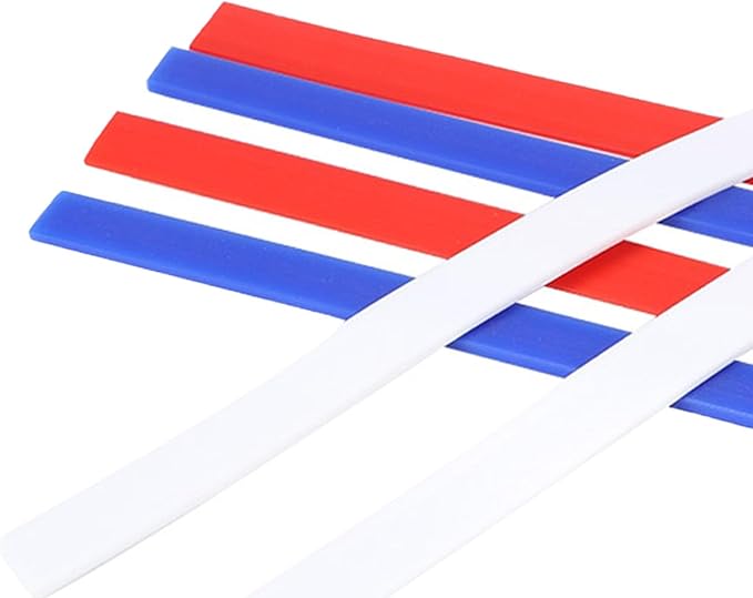 Rolling Pin Guides, 6Pcs Silicone Measuring Dough Strips, 15in Length Dough Thickness Guides, Non Stick Baking Strips Professional Leveler Sticks Tool for Cookie Pie Baking