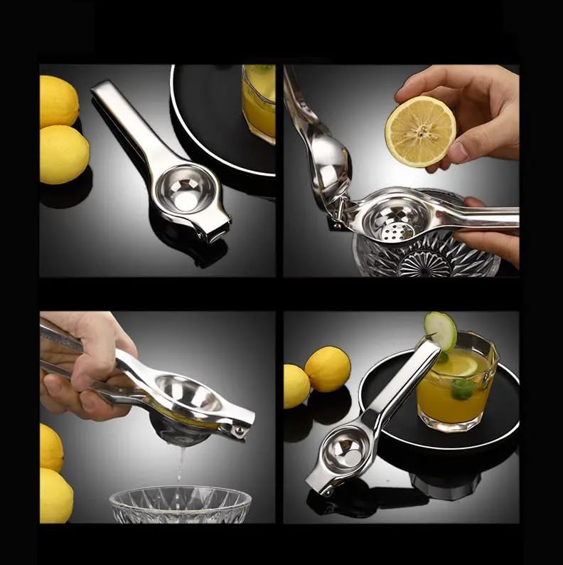 VIER Citrus Juicer 18/10 (304) Stainless Steel Citrus Juicer Juicer for Lemons Orange Pomegranates Etc Manual 7cm Diameter Restaurant Kitchen Bar Anti Etching