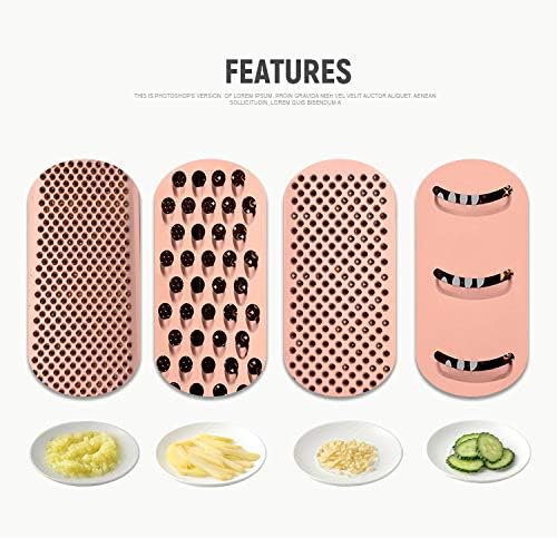 Buyer Star Handheld Cheese Grater Box for Kitchen Stainless Steel Cheese Grater with Handle for Grinding Shredding & Slicing, 4 Sided Metal Food Shredder Cheese Slicer, Dishwasher Safe, Rose Gold