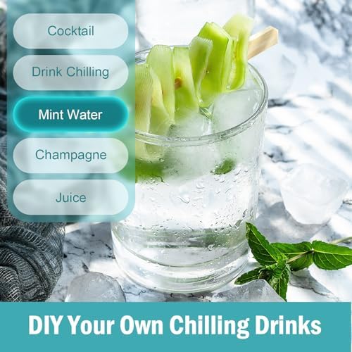 Ice Cube Trays for Freezer - 4 Pack 56 Cubes(1.7" x 1.2"), Easy Release Silicone Bottom+ PP Frame Ice Trays with Spill-Resistant Lids, Stackable, BPA-Free – for Cocktails, Coffee & Everyday Drinks