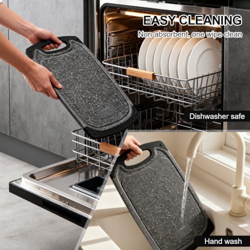 Viretang Extra Large Cutting Boards For Kitchen, 3 Pieces, Dishwasher Safe