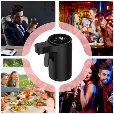 Electric Liquor Dispenser, Automatic Touch Screen Decanter, Digital Whiskey Pourer, 4 Modes Adjustable And Rechargeable