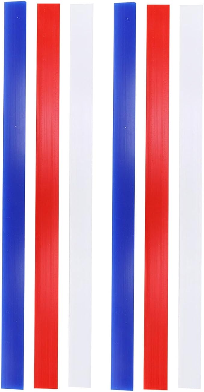 Silicone Rolling Pin Guides,3 Thicknesses 2mm/4mm/6mm Rolling Pin Thickness Rings for Consistent Dough,15 Inch Long Baking Measuring Strips Set of 6 for Pastry Pie Dough