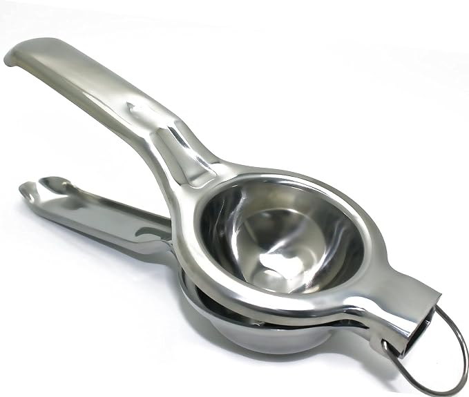 EcoJeannie Premium Quality Lemon Squeezer Stainless Steel w/Food Grade #304 Food Grade, Anti-Corrosive Premium Quality Manual Jumbo Size Squeezer, Manual Citrus Press Juicer, LS0001