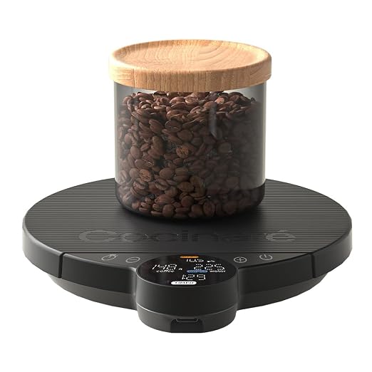 Balance Lite Coffee Scale with Timer, 3kg/0.1g Precision Digital Scale for Pour-Over, Espresso & Drip, 3 Brewing Modes (Assist, Weigh, Competition), Adjustable Ratios & Flow Rate, Black