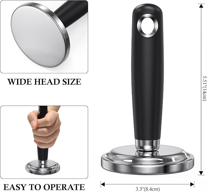 Meat Pounder Tenderizer,Stainless Steel Round Chicken Tenderizer,Kitchen Mallet, Meat Masher Tool,Kitchen Meat Mallet for Flattening Steak Beef Poultry