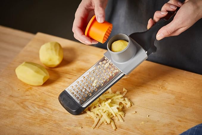 Fiskars Fine Grater, Dimensions: 32 x 8 cm, Metal/Synthetic Material, Functional Form, 1014412