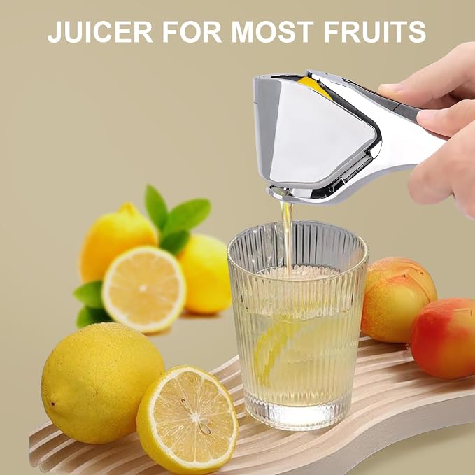 Lemon Squeezer Stainless Steel, Heavy - duty Lime Squeezer, Manual Juicer for Lemon Citrus Lime Orange, Easy Squeeze Fold, Handheld citrus Squeezer
