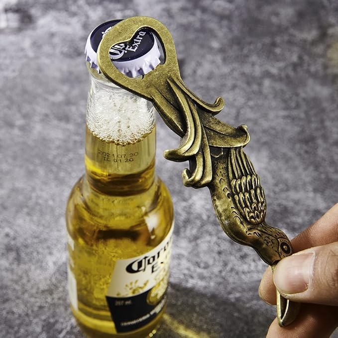 Unique Design Vintage Toucan Parrot Wine Beer Bottle Opener for Bar Bartender Men and Women, Party,Kitchen,Home,Thanksgiving,Christmas (Toucan),