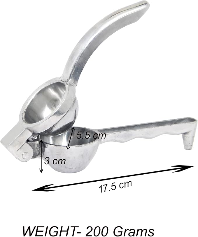 Lemon Squeezer Steel Polish, Nimbu Presser for Kitchen shikanji, Lemon Juice Extractor , Food grade aluminium , heavy duty, 1 Piece.