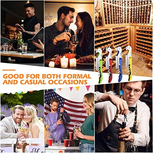 Honoson 40 Pieces Wine Opener Bulk Corkscrew Bottle Wine Key, Bright Colors