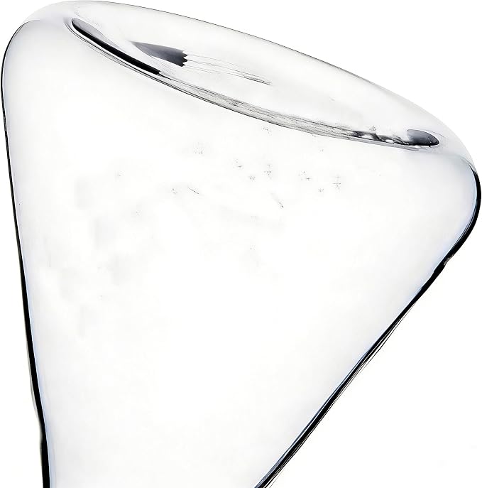 ELETON Conical Borosilicate Glass Olive Oil Dispenser – Non Drip Oil Bottle for Kitchen, Leak Proof Vinegar Cruet, Easy Clean, 16 oz