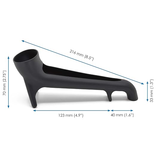 ARO Espresso™ The Original Water Tank Quick-Access Funnel for Espresso Machines | Silicone Offset Funnel for Water Tank Access Under Cabinets | Compatible with Breville Espresso Machines and More!