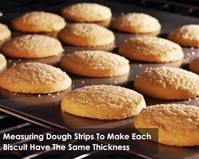 Rolling Pin Guides for Dough Thickness 6 Pieces Silicone Leveler Sticks Measuring Strips for Pastry, Cookie, etc. Baking Accessories