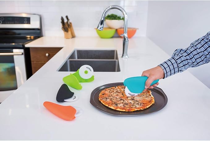 Peterson Housewares Ceramic Pizza Cutter - Orange Handle