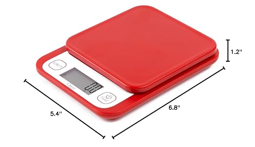 Ozeri® Garden and Kitchen Scale II with 420 Variable Graduation Technology® | Measures most delicate garden herbs and greens at 0.1 g for ingredients under 420 grams and 0.5 g for items over 420 grams