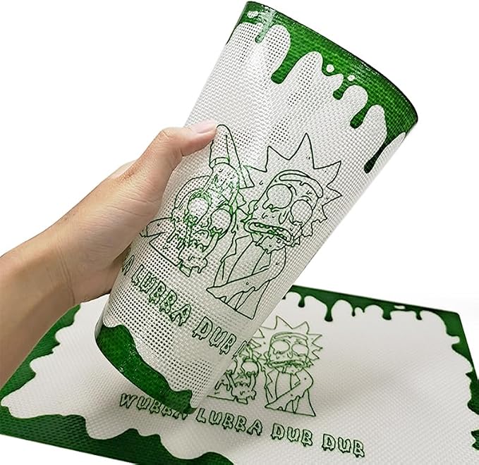 20X30cm Green Rectangle Silicone Mat Pad Non Stick Silicone Mats 5pcs+1Tool