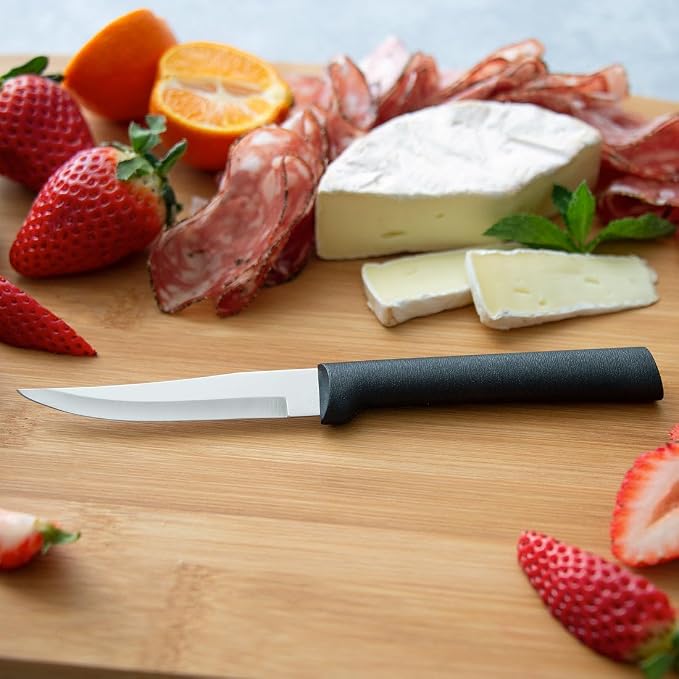 Rada Cutlery Paring Knives Galore ProPack (DG201), 3-Piece Knife Set, Stainless Steel Blades, Black Handle