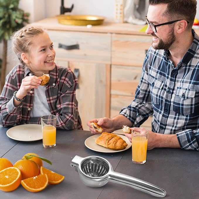 Upgraded Lemon Squeezer Meidong Super Stainless Steel 304 Hand Press Juicer Manual Citrus for Juicing Lemon & Limes, Vegetables