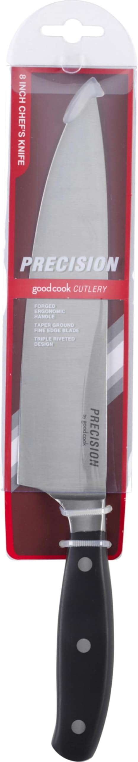 GoodCook Precision Chef's Knife 8-Inch Full-Tang & Full-Forged Bolster, Stainless Steel Forged Construction