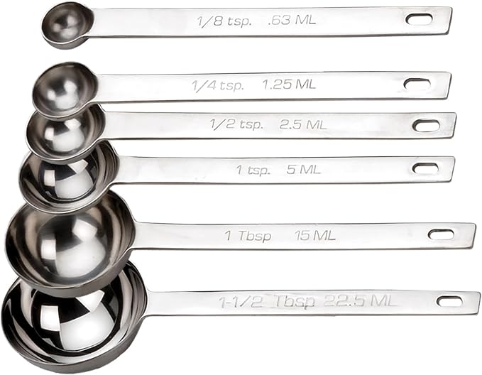 RSVP International Endurance Kitchen Collection Open Stock Measuring Spoon, Stainless Steel, Dishwasher Safe, 1.125-Teaspoon