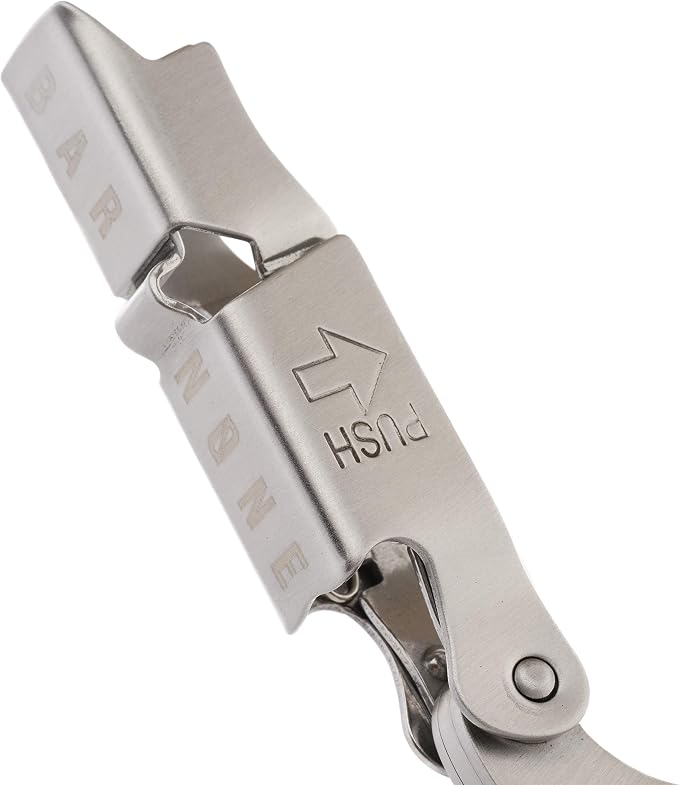 BAR NONE The Corkstractor Pro | Wine Corkscrew Wine Opener Bottle Opener Waiter Corkscrew Waiters Corkscrew Wine Key Beer Opener Wine Foil Cutter Wine Opener Cork Screw Corkscrews (SS with Rosewood)