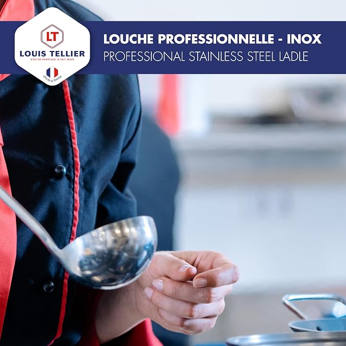 Professional Ladle - Stainless Steel - 10 cm - 250 ml