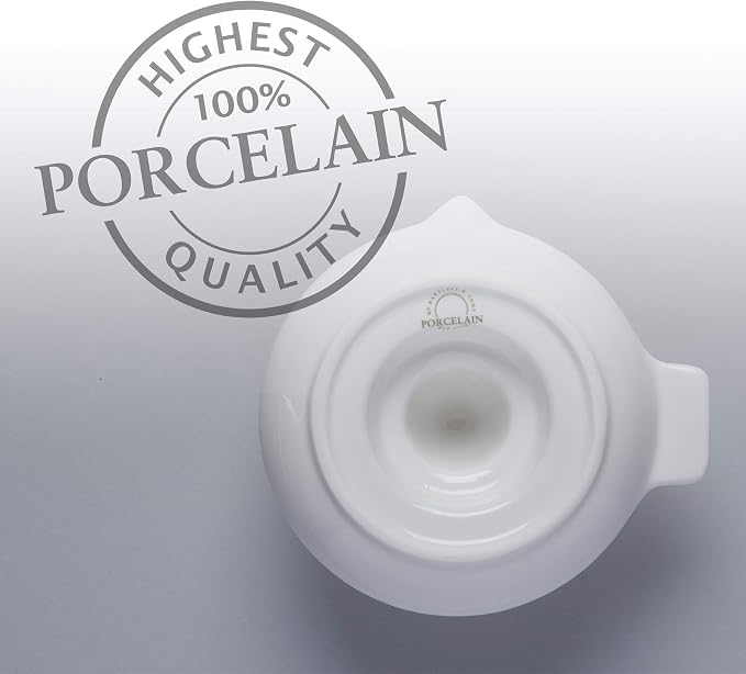 WM Bartleet & Sons 1750 T360 Traditional Porcelain Classic Citrus Juicer/Reamer 16x14cm-White, White