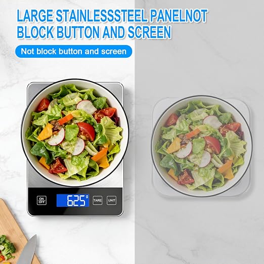 33lb Digital Kitchen Food Scale | Food Scales for Kitchen Weight Grams and Ounces Pounds/Ounces/Grams be Freely Changed for Daily Use Home Baking
