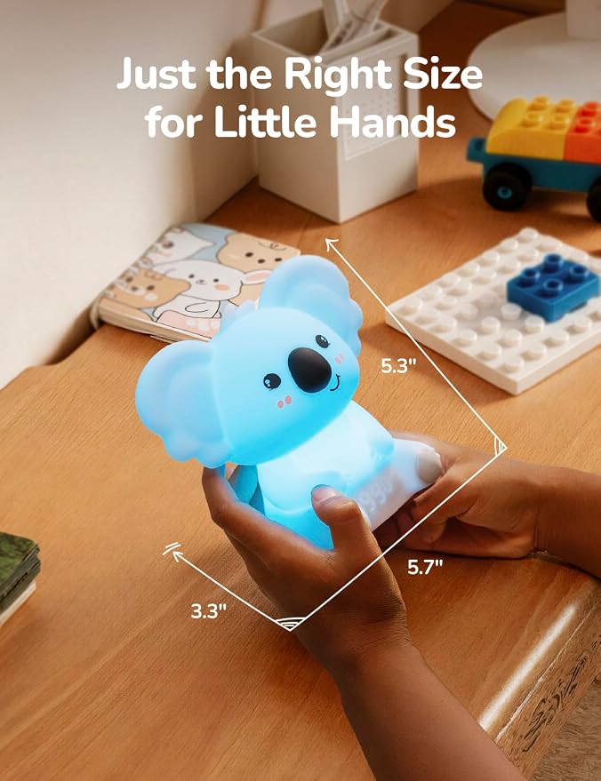 Koala Timer Pal Visual Timer for Kids/Adults with Audio Time Management Tool, Color-Changing Visual Countdown, Fun Adults/Kids Timer Visual for Classroom/Home/Calming Corner